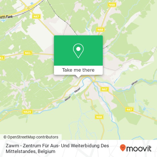 Zawm - Zentrum Für Aus- Und Weiterbidung Des Mittelstandes map