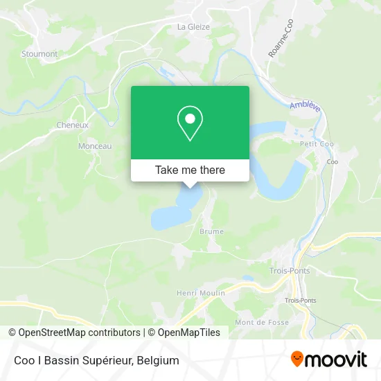 Coo I Bassin Supérieur map