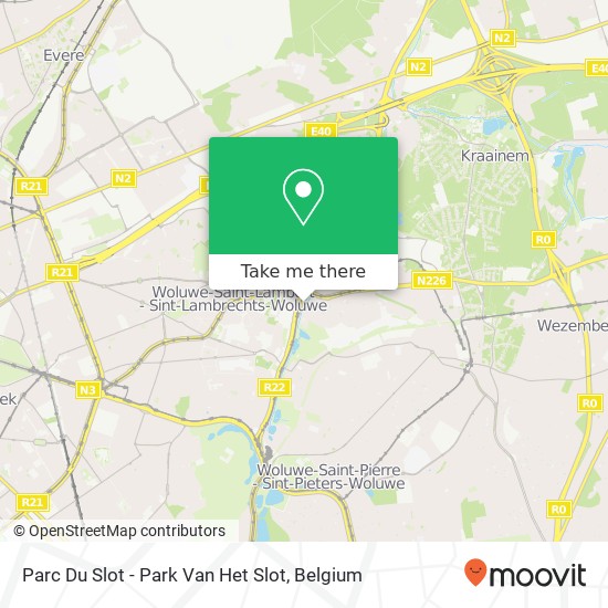 Parc Du Slot - Park Van Het Slot map