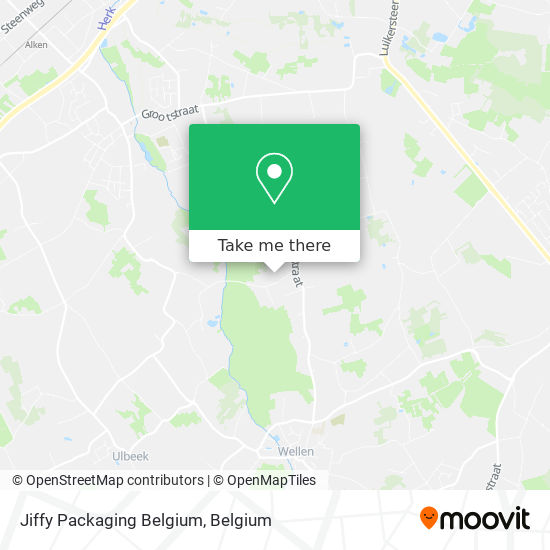 Jiffy Packaging Belgium map
