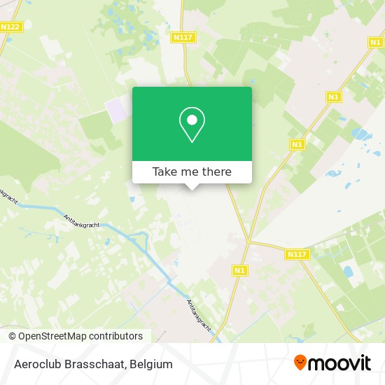 Aeroclub Brasschaat map