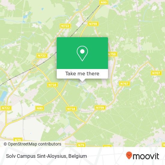 Solv Campus Sint-Aloysius map
