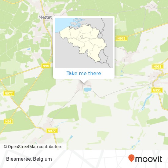 Biesmerée map