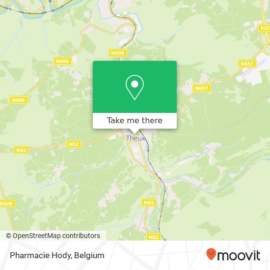 Pharmacie Hody map