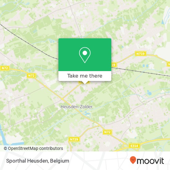 Sporthal Heusden map