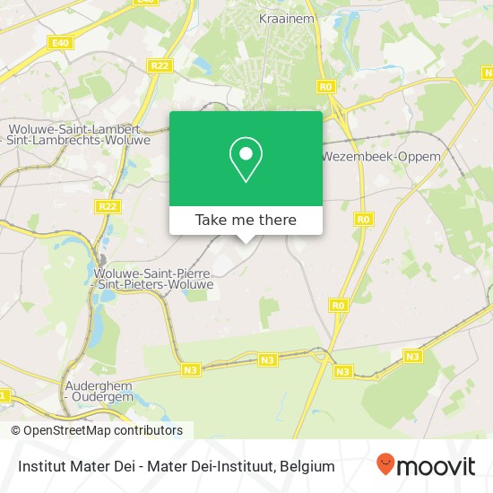 Institut Mater Dei - Mater Dei-Instituut map