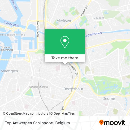 Top Antwerpen-Schijnpoort map