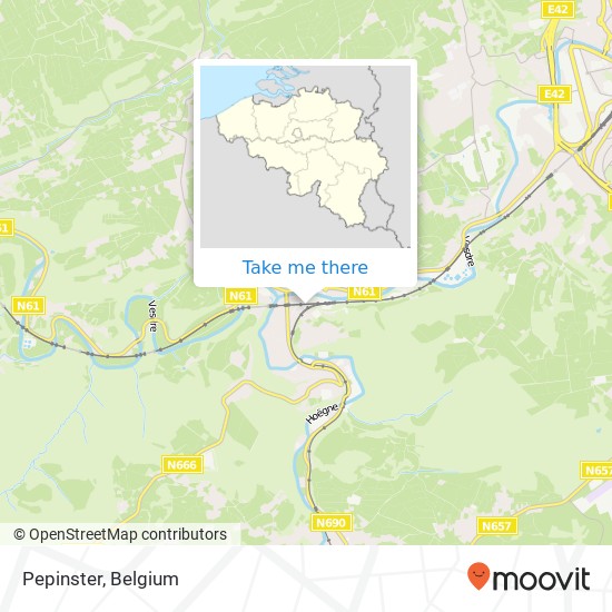 Pepinster map