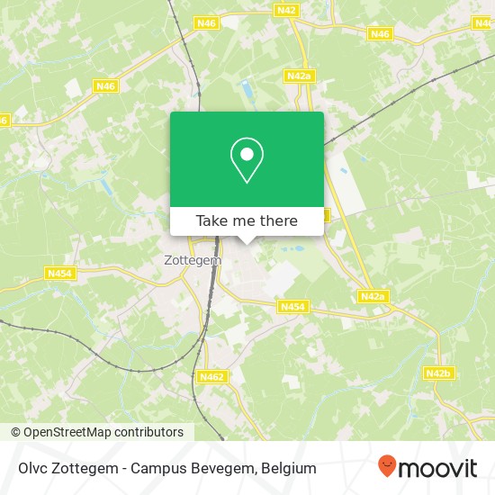 Olvc Zottegem - Campus Bevegem map