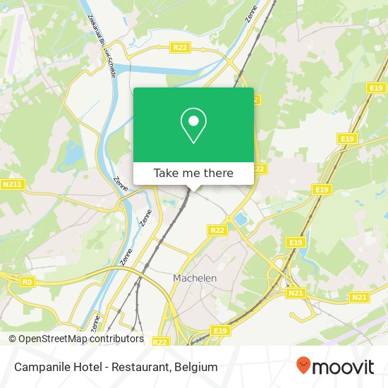 Campanile Hotel - Restaurant plan