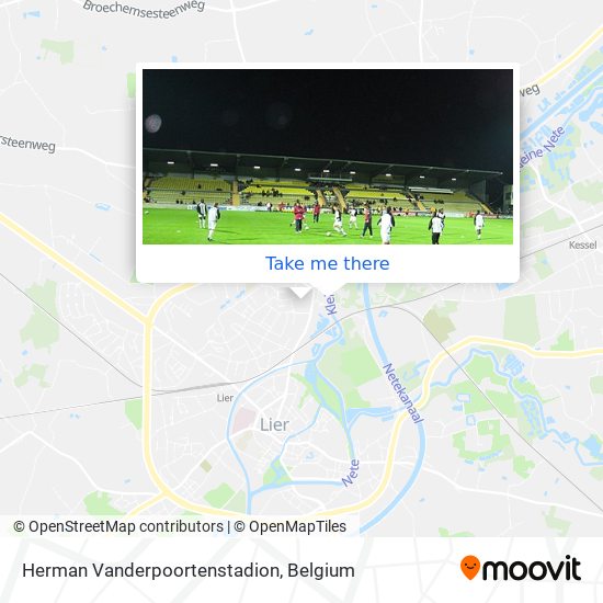 Herman Vanderpoortenstadion map