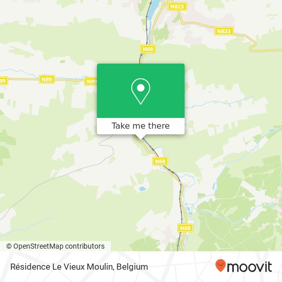Résidence Le Vieux Moulin map