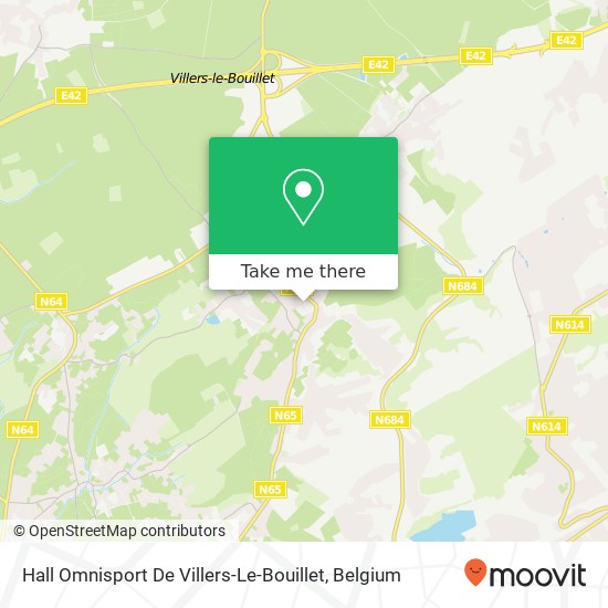 Hall Omnisport De Villers-Le-Bouillet plan