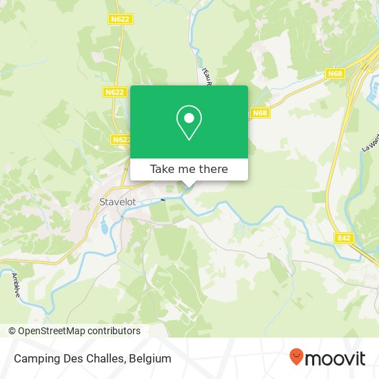 Camping Des Challes map