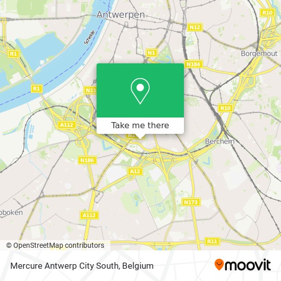 Mercure Antwerp City South map