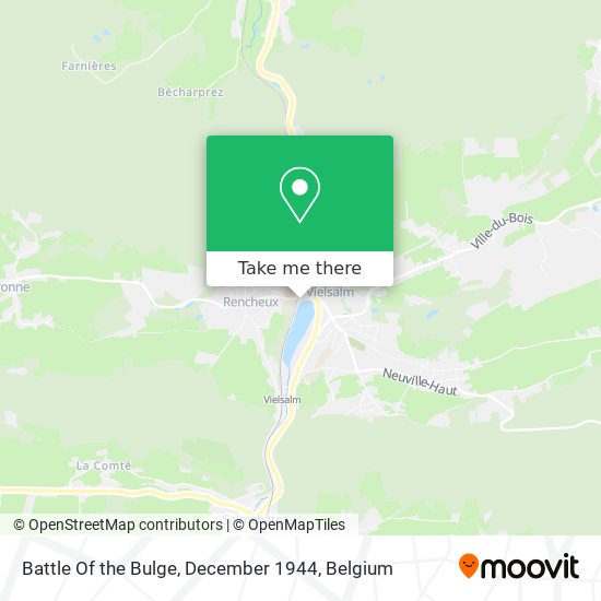 Battle Of the Bulge, December 1944 map