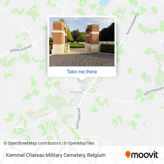 Kemmel Chateau Military Cemetery plan