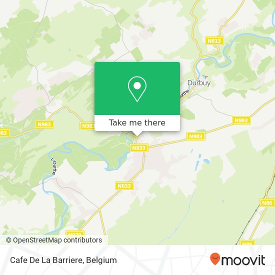 Cafe De La Barriere map