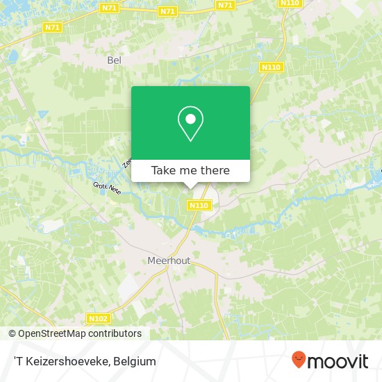'T Keizershoeveke map