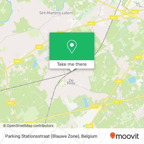 Parking Stationsstraat (Blauwe Zone) plan
