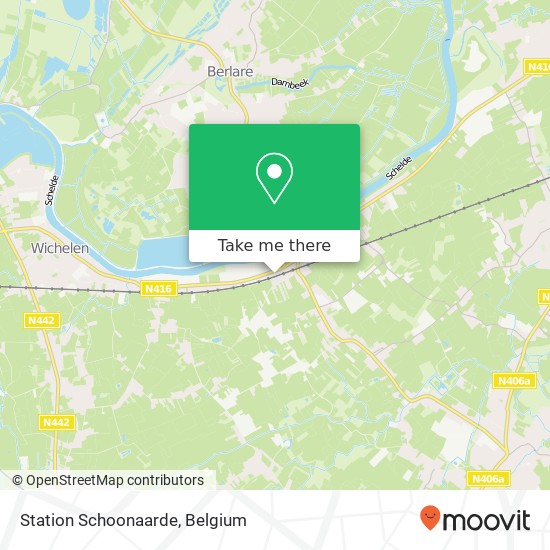 Station Schoonaarde map