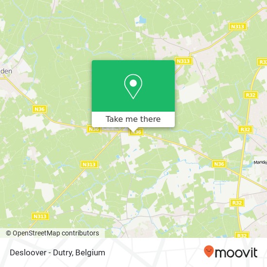 Desloover - Dutry map