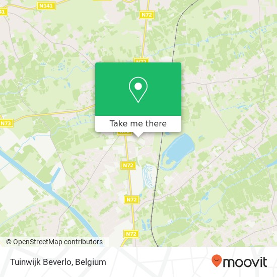 Tuinwijk Beverlo map