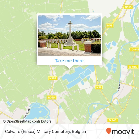 Calvaire (Essex) Military Cemetery map