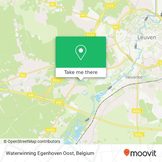 Waterwinning Egenhoven Oost map