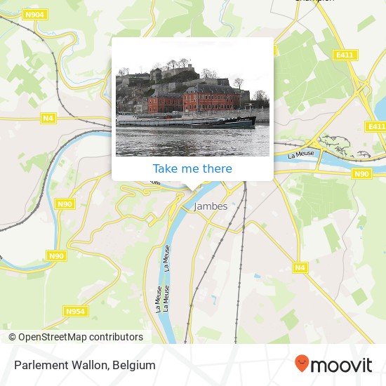 Parlement Wallon map