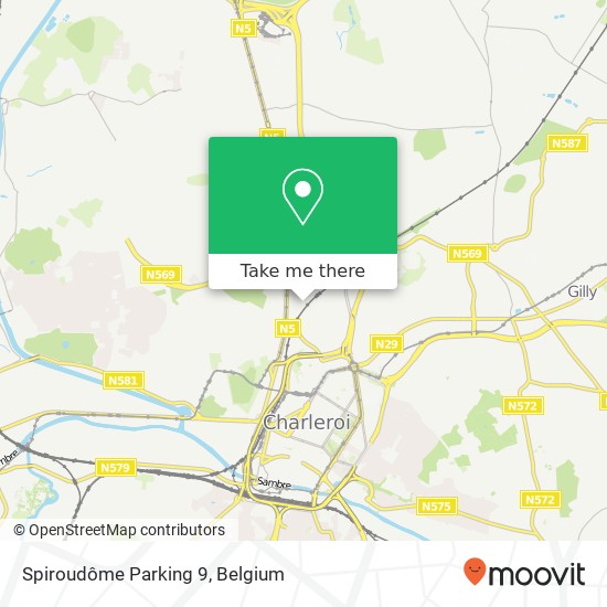 Spiroudôme Parking 9 map