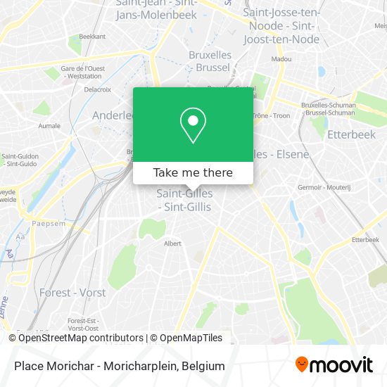 Place Morichar - Moricharplein map
