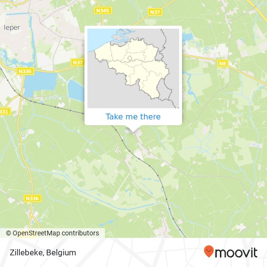 Zillebeke map