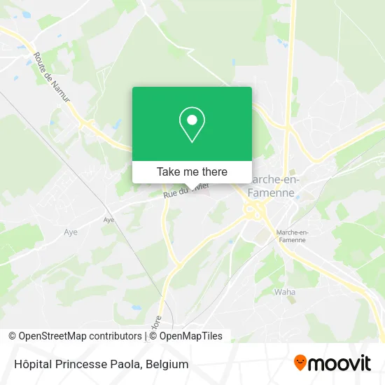 Hôpital Princesse Paola map