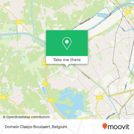 Domein Claeys-Bouüaert map