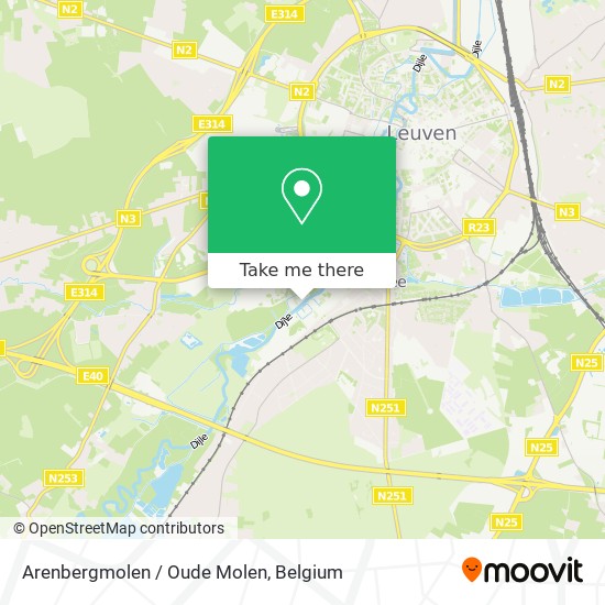 Arenbergmolen / Oude Molen map