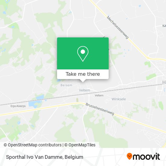 Sporthal Ivo Van Damme map