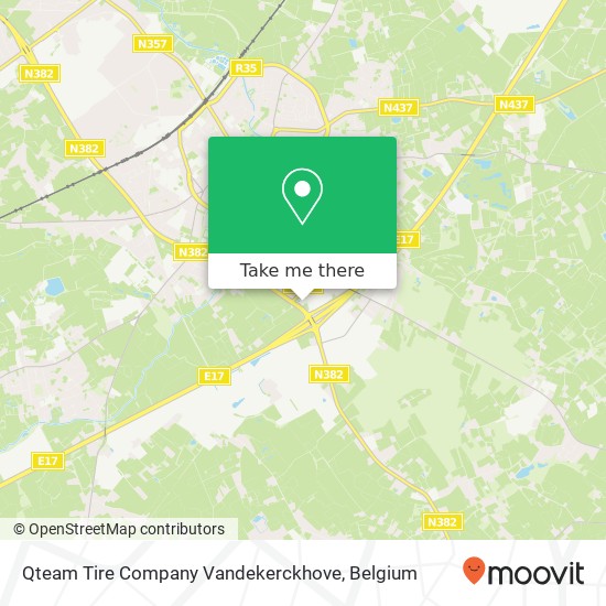 Qteam Tire Company Vandekerckhove map
