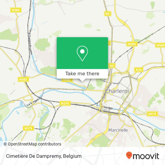 Cimetière De Dampremy map
