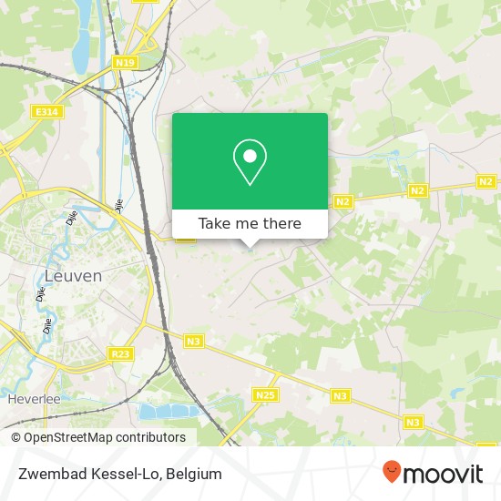 Zwembad Kessel-Lo map