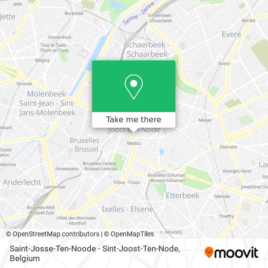 Saint-Josse-Ten-Noode - Sint-Joost-Ten-Node map