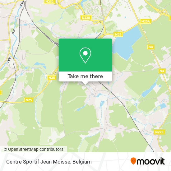 Centre Sportif Jean Moisse map