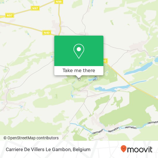 Carriere De Villers Le Gambon map