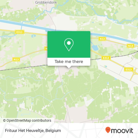 Frituur Het Heuveltje map