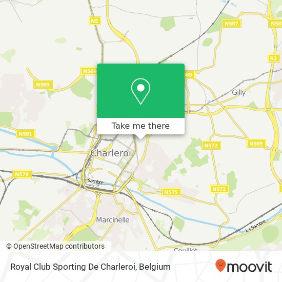 Royal Club Sporting De Charleroi map