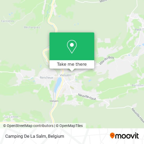 Camping De La Salm map