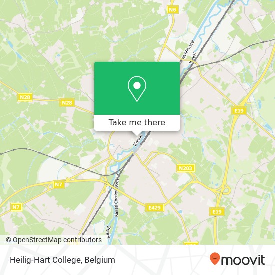 Heilig-Hart College map