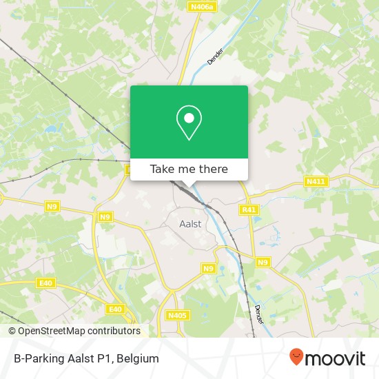 B-Parking Aalst P1 map