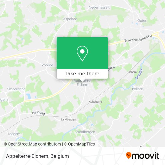 Appelterre-Eichem map