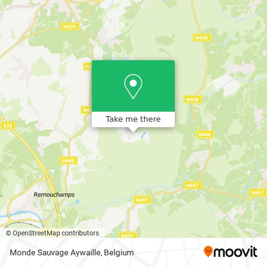 Monde Sauvage Aywaille map